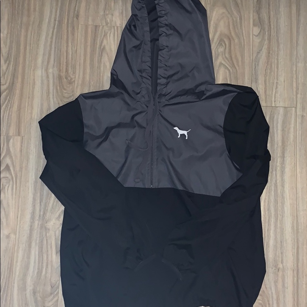Black & Grey PINK Victoria Secret Windbreaker M/L